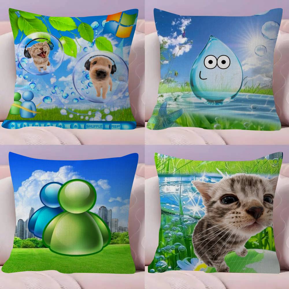 Home Art Textiles - Frutiger Aero Art Kissenbezug, Kissenhülle, Geschenk-Kissenbezug