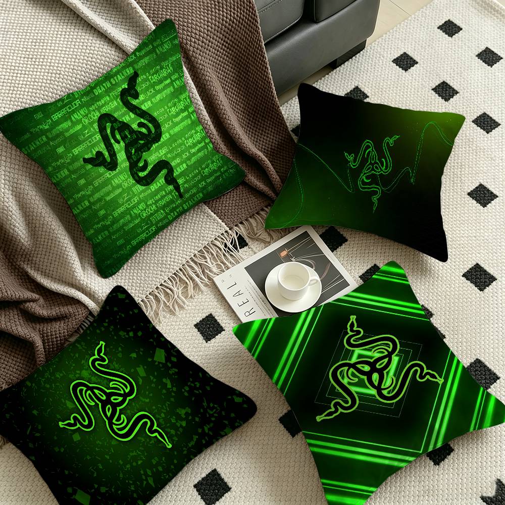 Home Textiles Super Soft - R-RAZER Logo-Kissenbezüge, Heimtextilien, dekorativer Kissenbezug, Hochzeit,