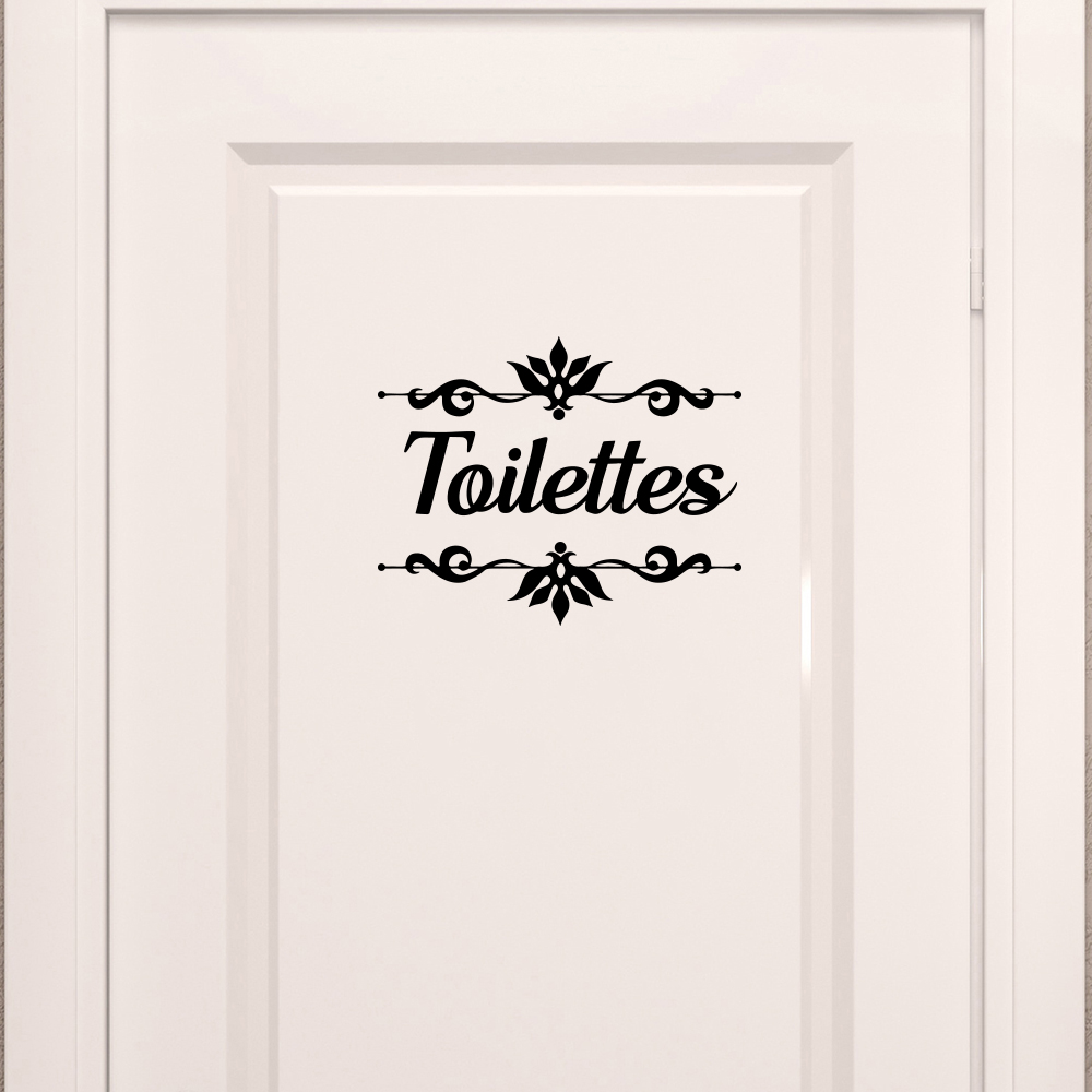 Home Textiles France - Französisch Toiletten mit Blume Badezimmer tür