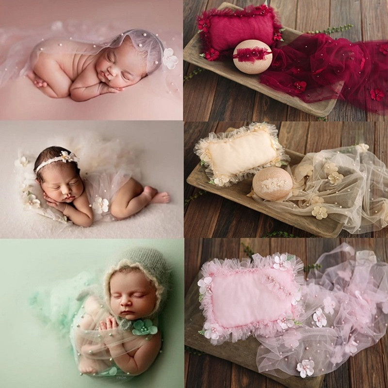 Home Textiles Blanket - Neugeborenen Fotografie Wrap Decke Mesh Hintergrund