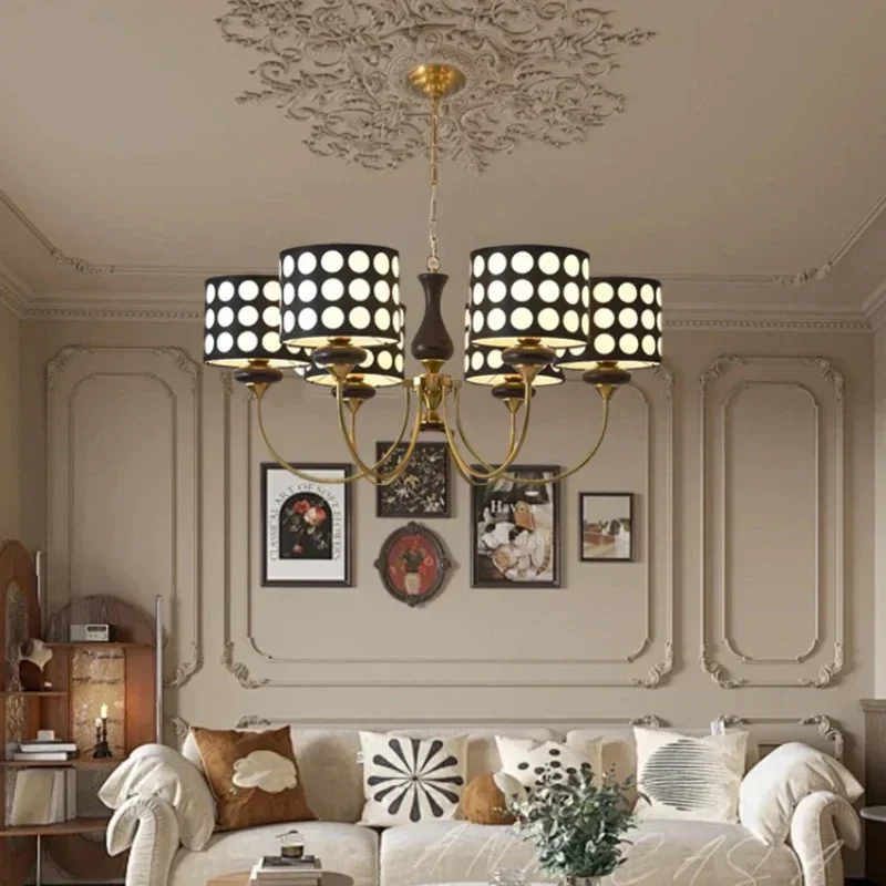 Home Art Textiles - Retro Dekoration Anhänger Lampe Kreativität Polka