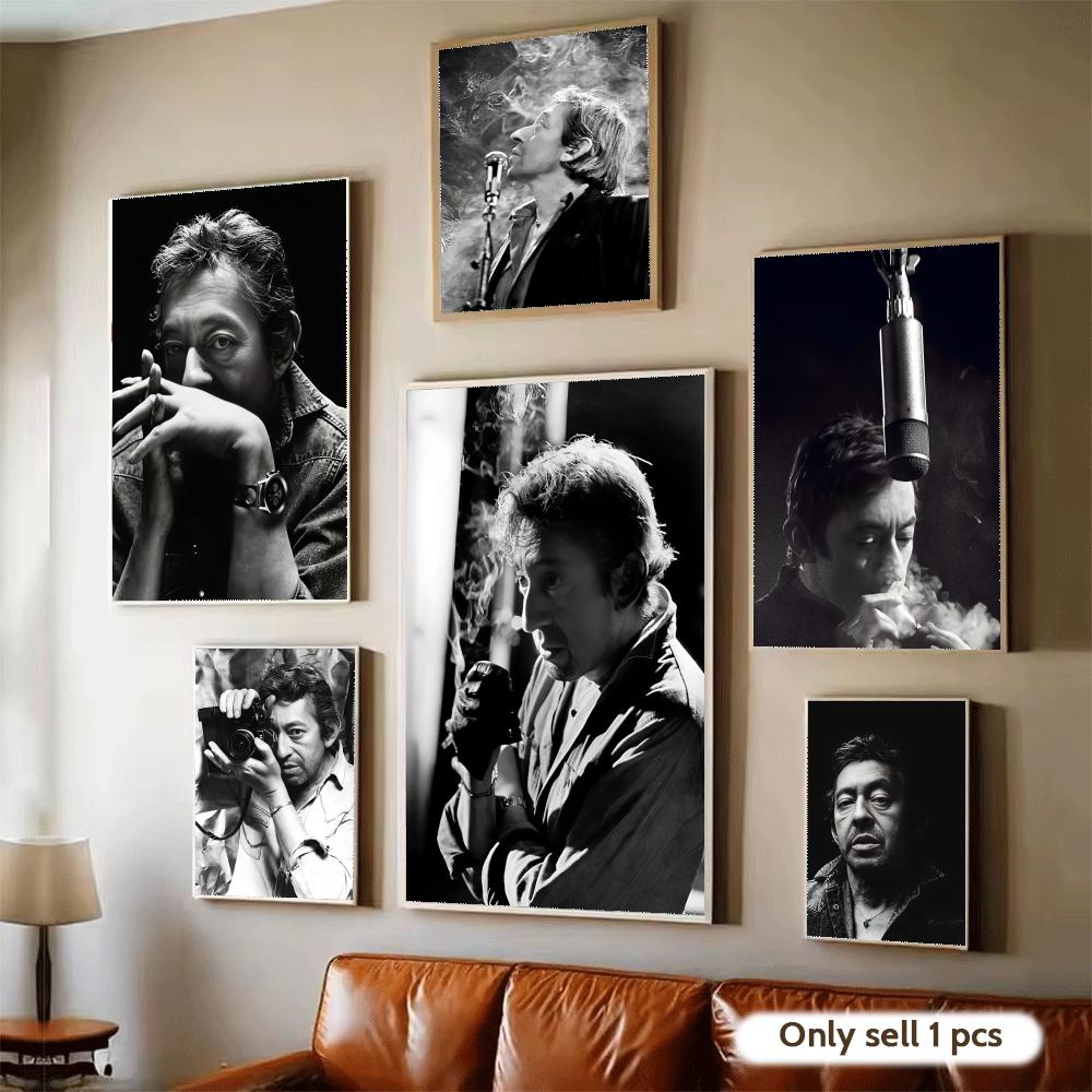 Home Textiles France - Französischer Sänger S-Serge Gainsbourg Poster, wasserfester