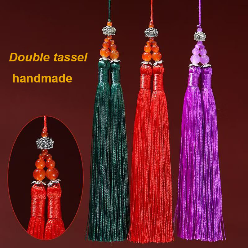 Home Textiles Suppliers In Usa - 1/2 Stück 15cm Doppelquasten-Bürstenanhänger Zubehör für