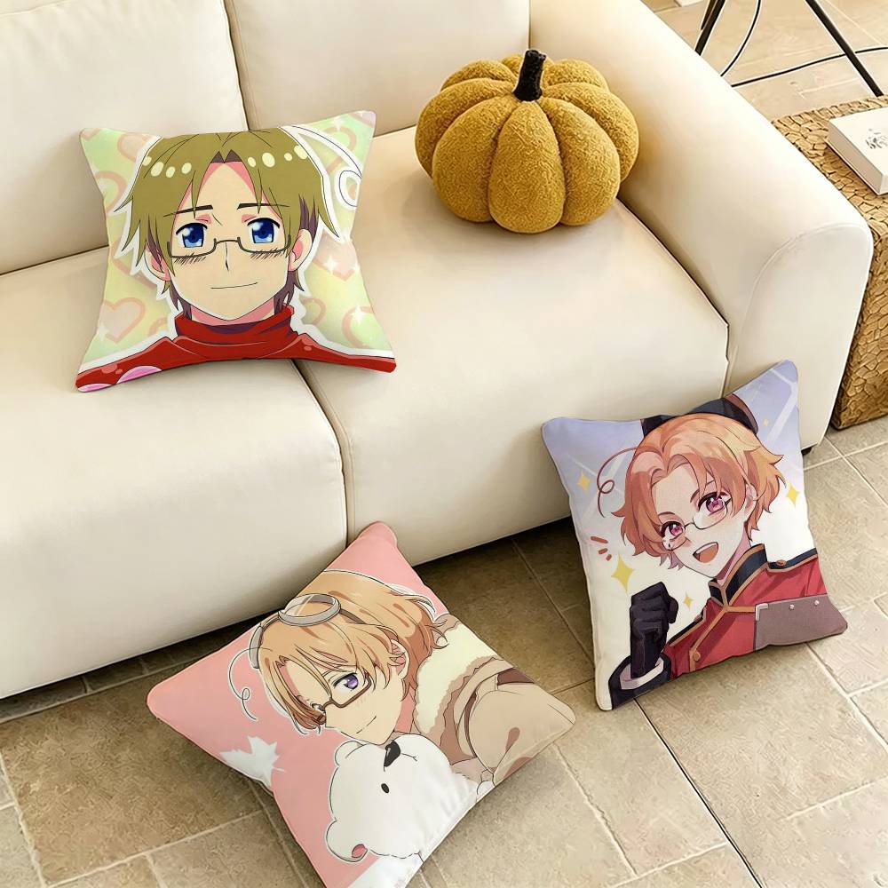 Home Textiles Canada - C-Canada H-Hetalia Kissenbezug, quadratisch, doppelseitig, Sofakissenbezug,