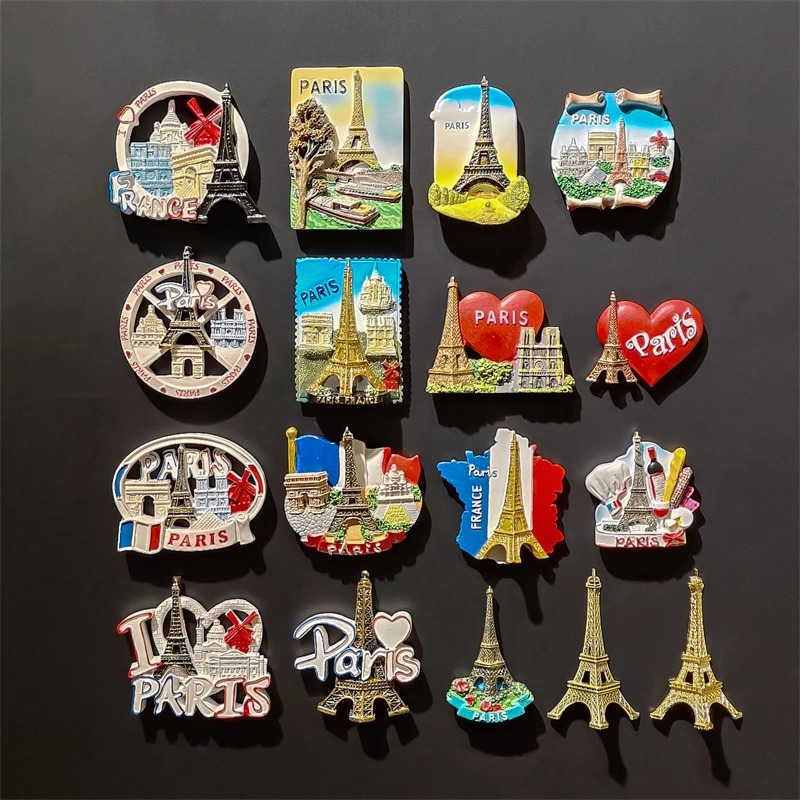 Home Textiles France - Eiffelturm Frankreich 3D Kühlschrankmagnete Souvenir Harz