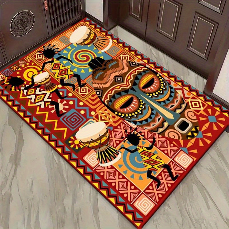 Home Art Textiles - Afrikanischer Kunstteppich für kulturelles Dekor. Eingangsmatten