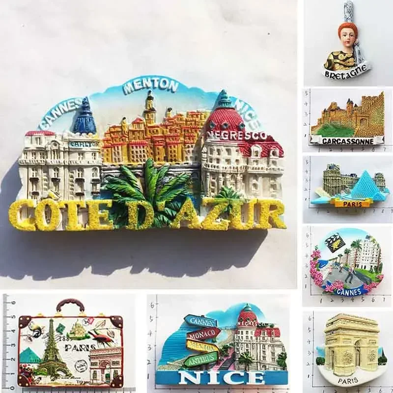 Home Textiles France - Frankreich Paris Kühlschrank Magnet Souvenir Carcassonne