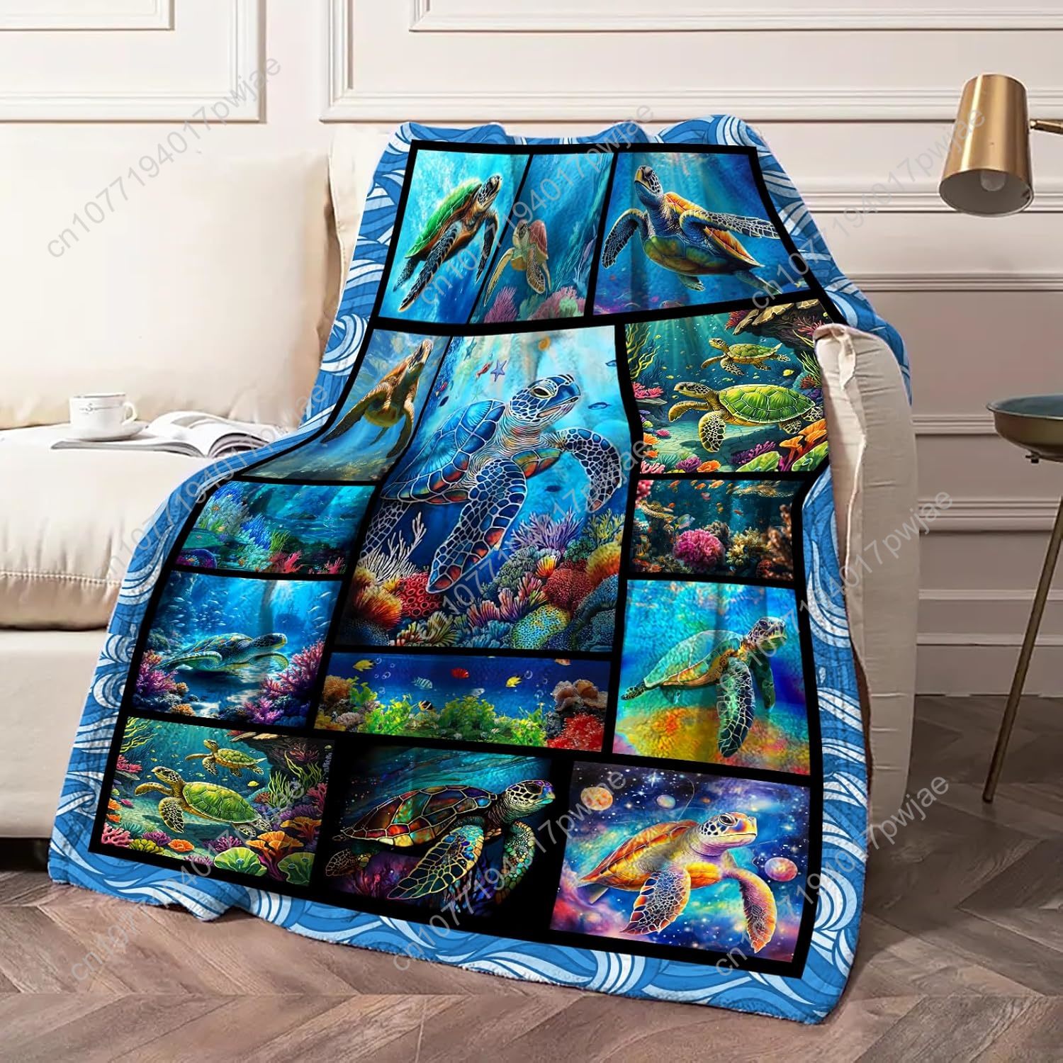 Flanell-Überwurfdecke mit Meer – Home Art Textiles Bewertung und Preis