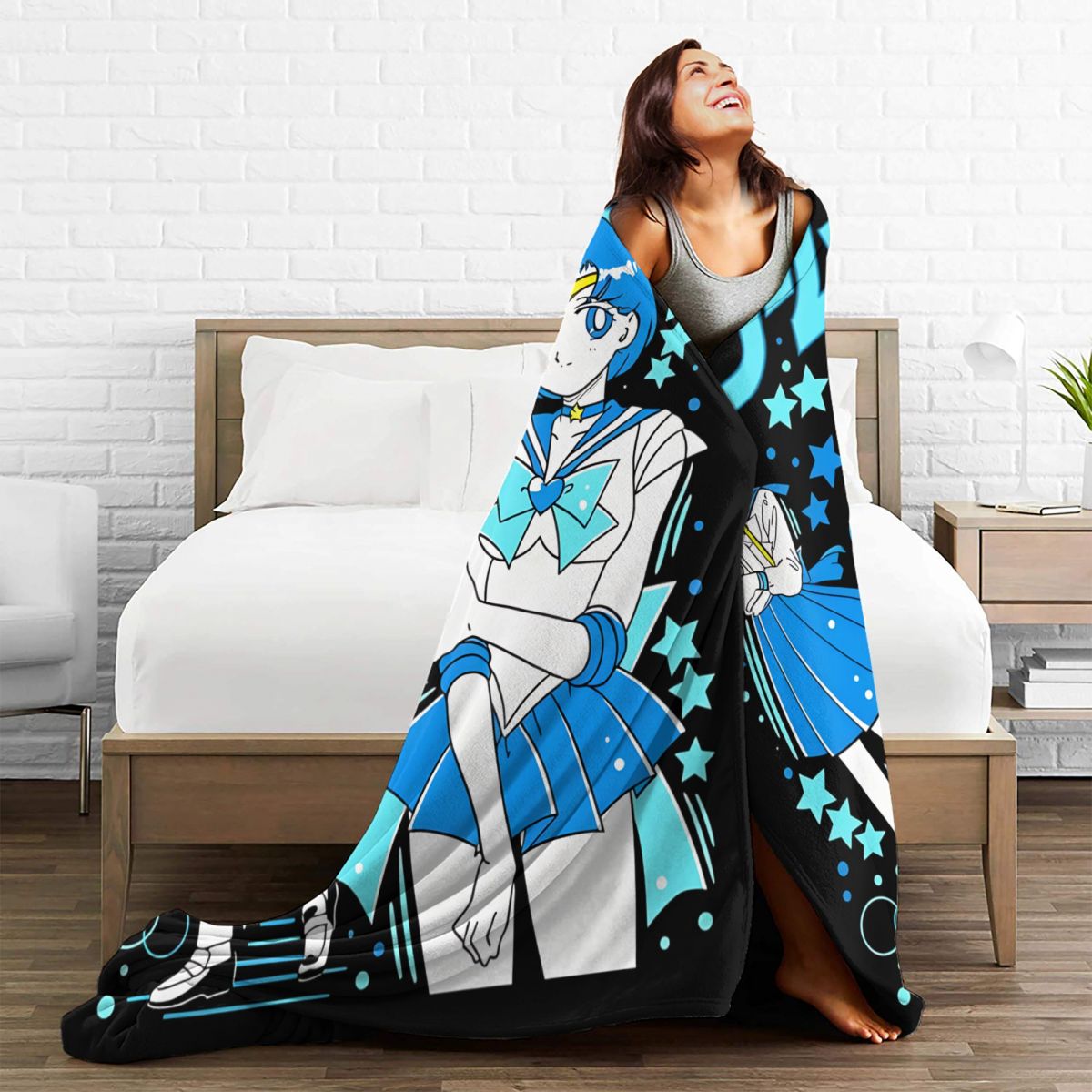 Sailors Moons Ami Mizuno Fleec – Home Textiles Blanket Bewertung und Preis