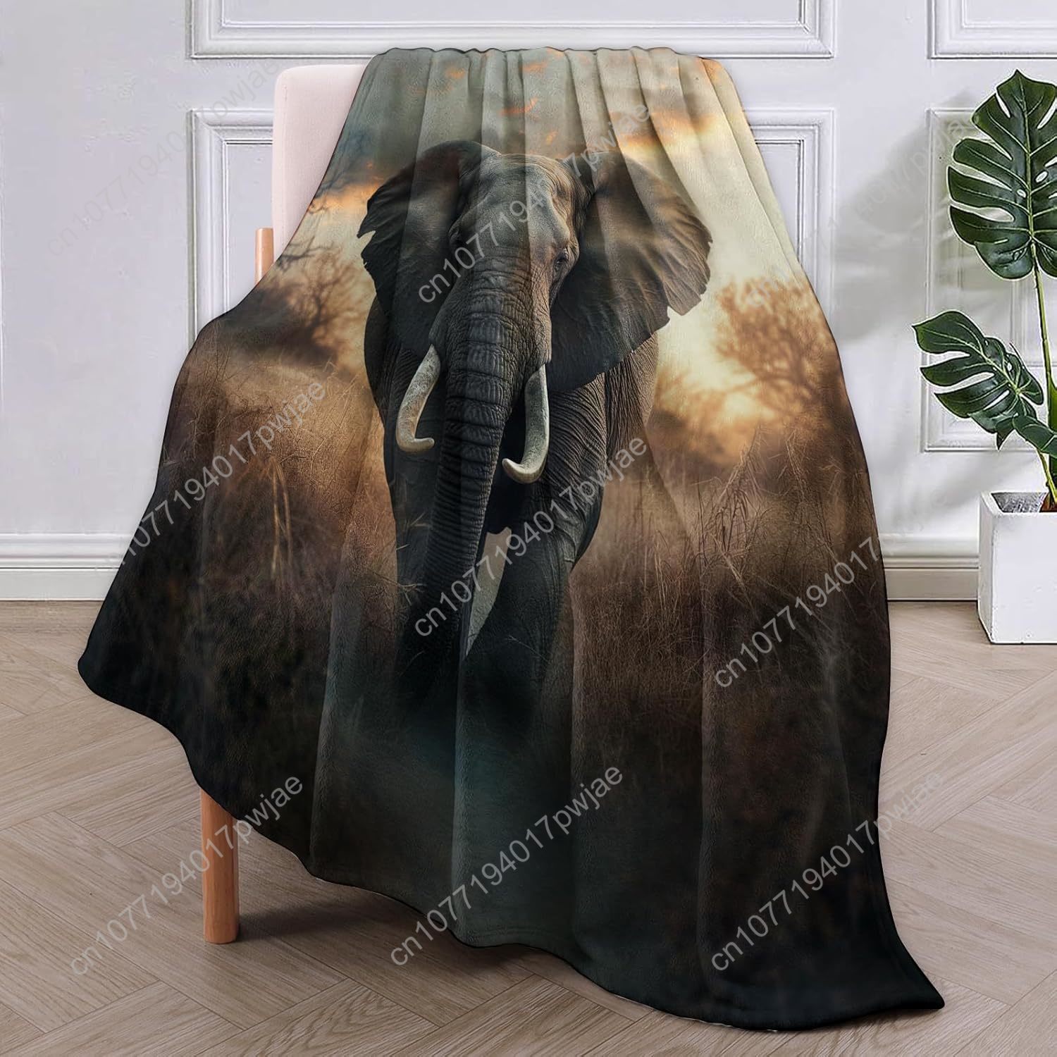 Elefanten-Fleecedecke, realist – Home Textiles Blanket Bewertung und Preis
