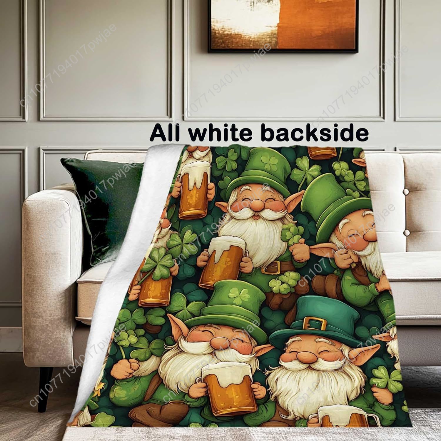 St. Patrick's Day Gnome Überwu – Home Textiles Blanket Bewertung und Preis