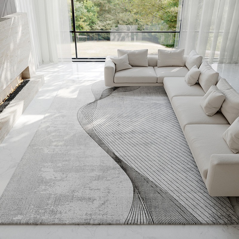 Abstrakter hellgrauer Teppich, – Luxury Home Textiles Usa Bewertung und Preis