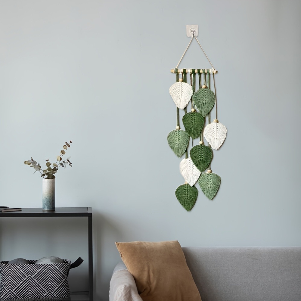 Handgewebter Blatt-Wandbehang  – Home Art Textiles Bewertung und Preis
