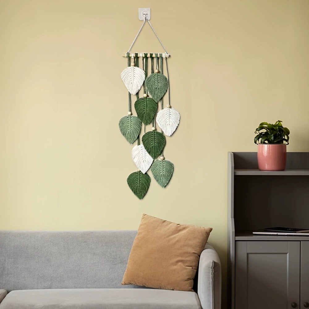 Handgewebter Blatt-Wandbehang  – Home Art Textiles Bewertung und Preis
