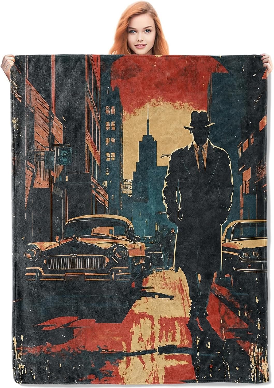 Noir Detective-Decke, Geschenk – Home Textiles Blanket Bewertung und Preis