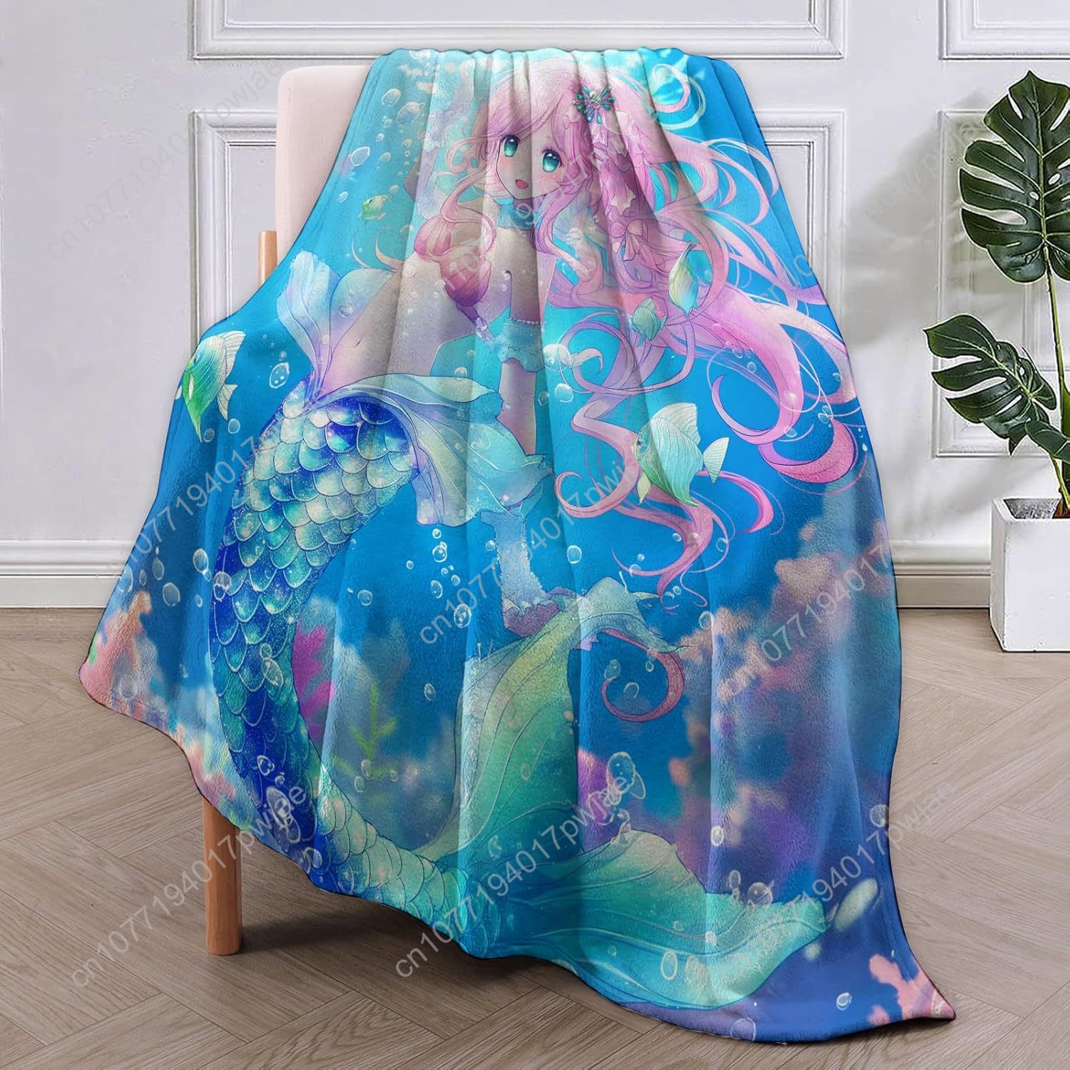 Niedliche Meerjungfrau-Decke,  – Home Textiles Blanket Bewertung und Preis