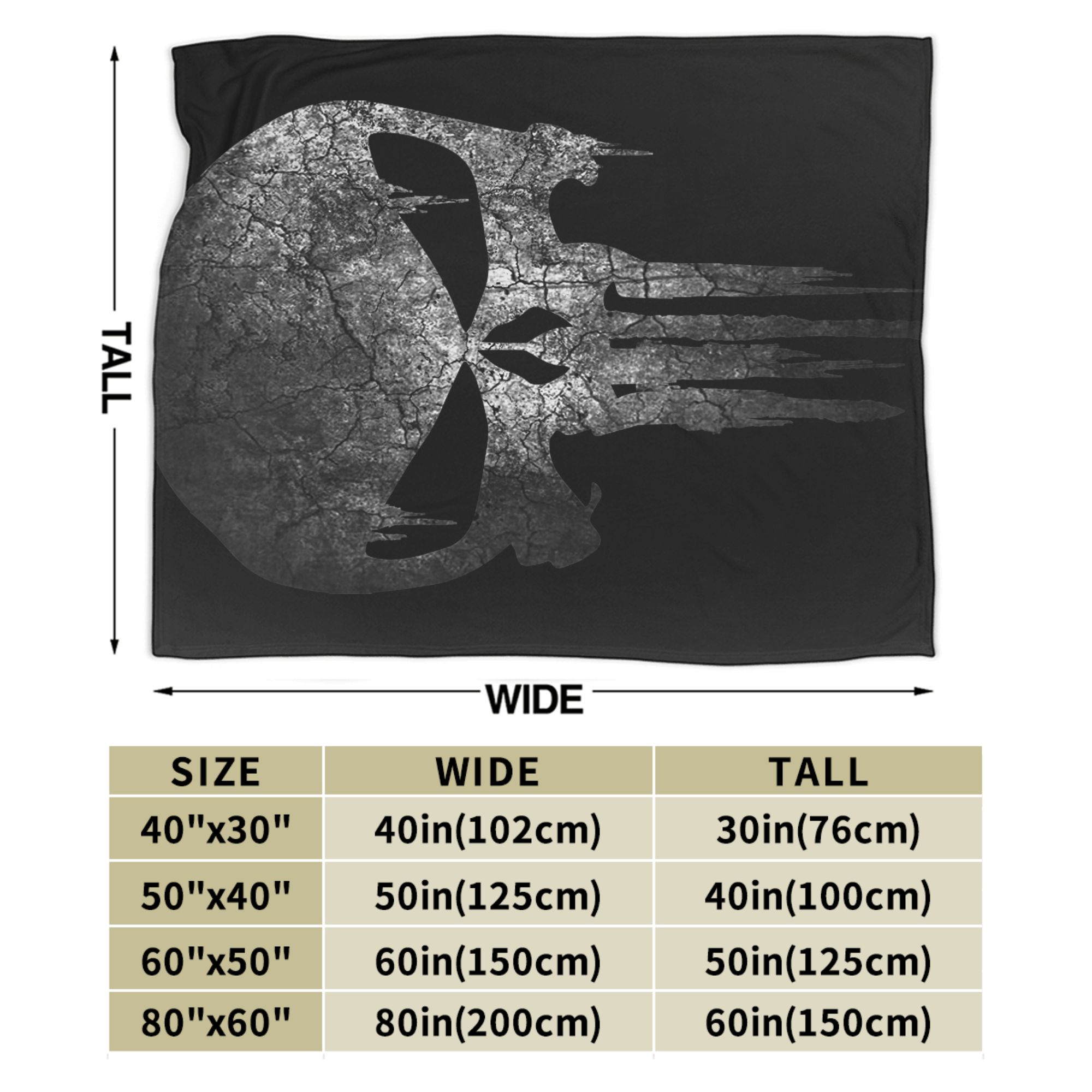Punishers Decke aus Fleece, le – Home Textiles Blanket Bewertung und Preis