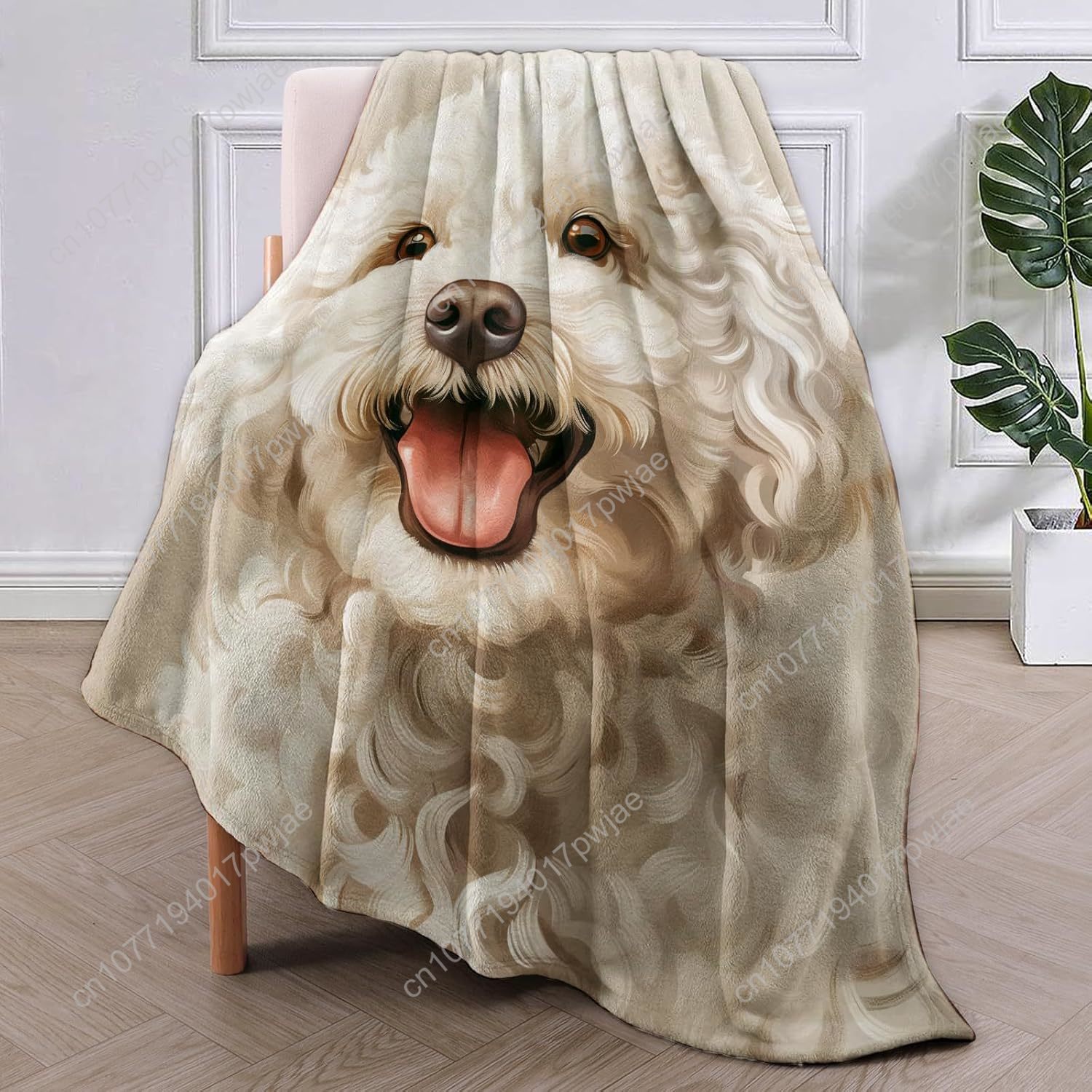 Fröhliche Pudel-Porträt-Decke, – Home Textiles Blanket Bewertung und Preis